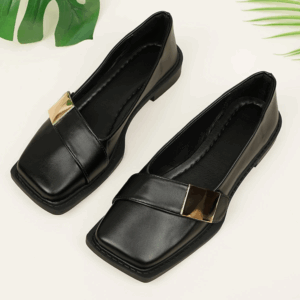 breathable striped pointed toe pumps (copy)